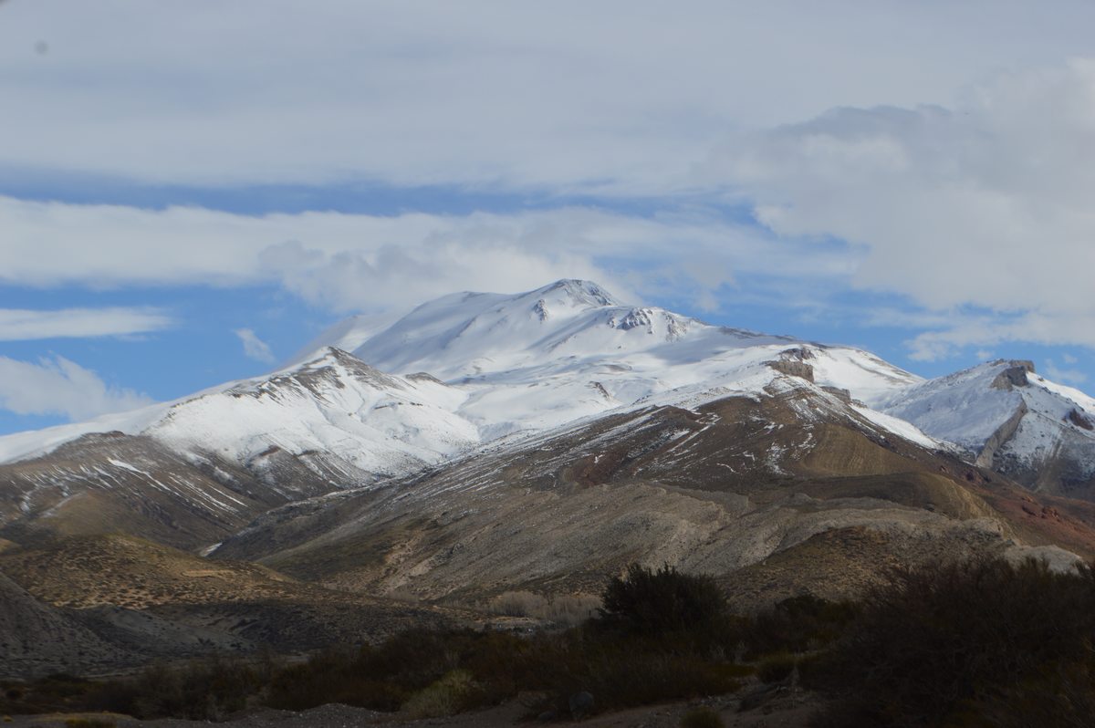 El camino al Paso Pehuenche desde Malargüe - Sur de Mendoza